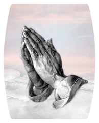 DAREC 103 PK Praying Hands Clouds Pink